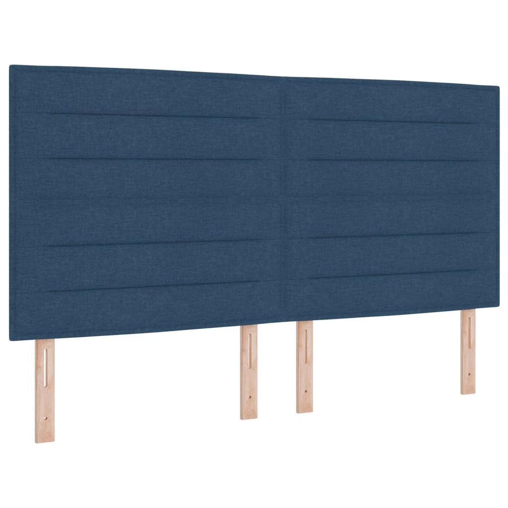 Letto box spring con materasso Blu 180 x 200 cm Tessuto 3455405