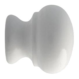 POMOLO LEGNO LACCATO 101 Ø 30 - Bianco