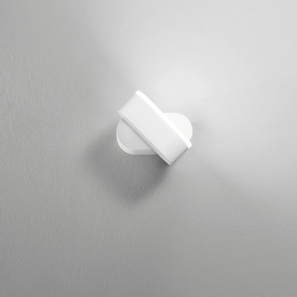 Applique Da Esterno Moderna Candy Alluminio Bianco Vetro Led 6W 3000K