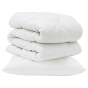 Piumone | Duvet con cuscino 2 pz Bianco Microfibra