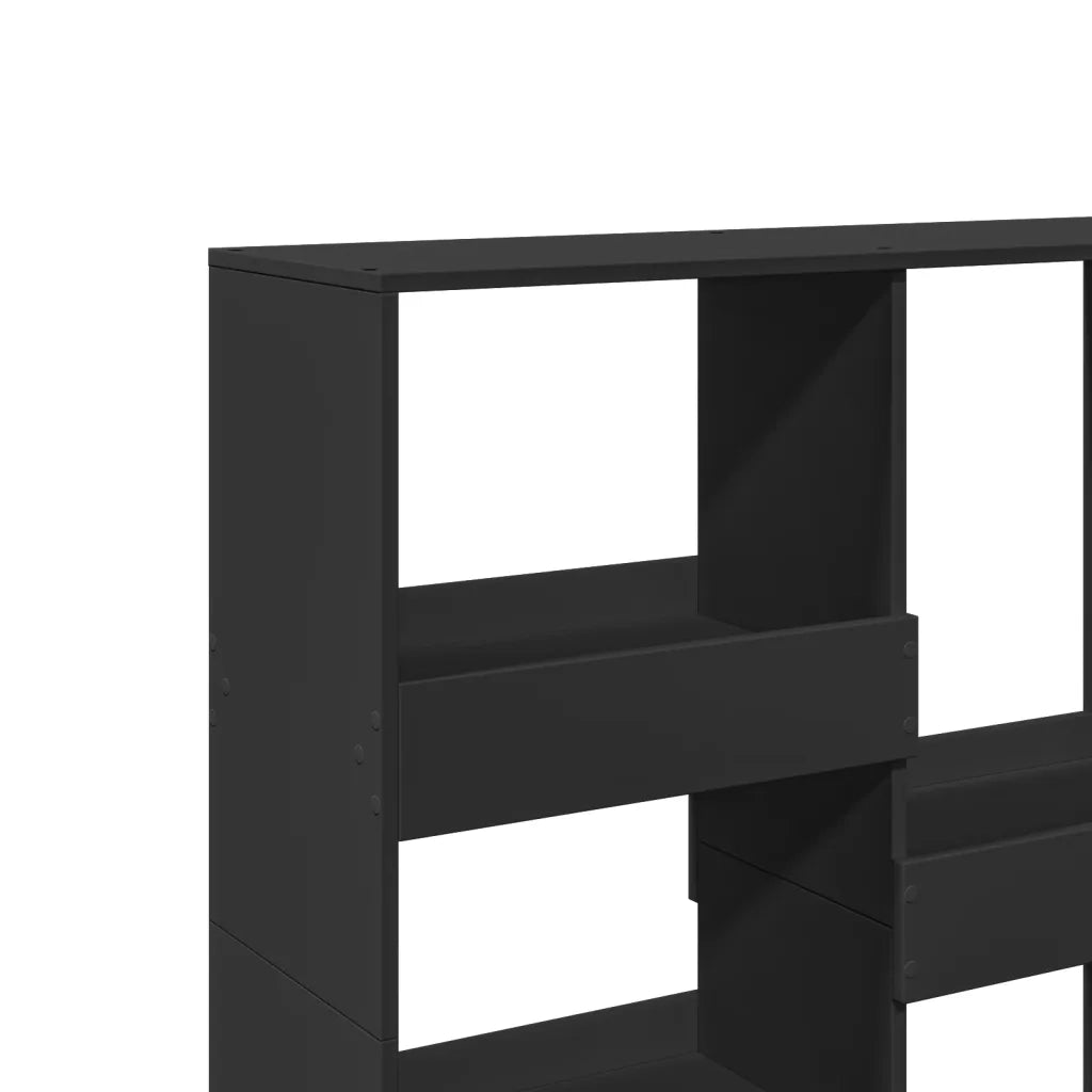 Libreria Divisorio-Scaffale per Libri-Mobile di Stoccaggio Nero 100x33x115 cm