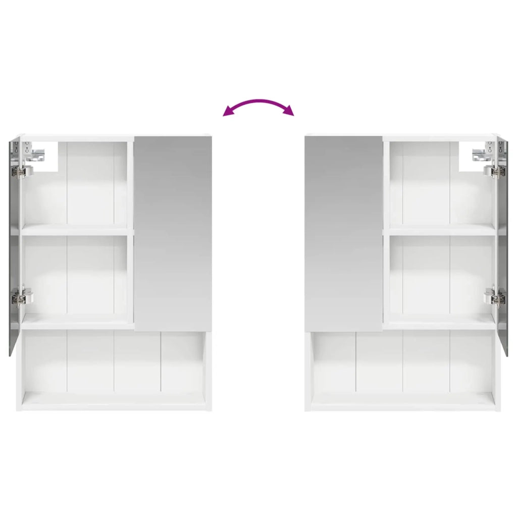 Mobiletto per specchio da bagno Bianco 50 x 14,5 x 70 cm 889199