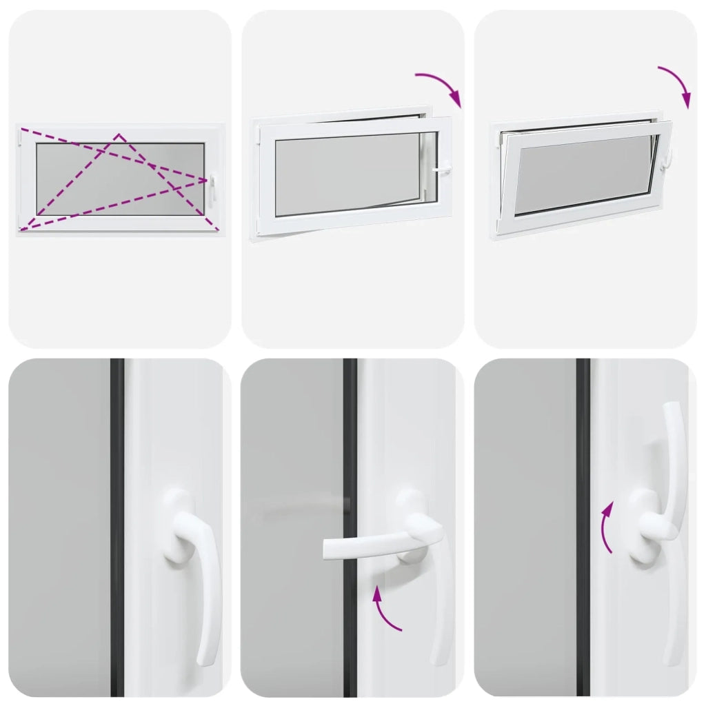 Finestra per Soffitta RISOR Bianco 110 x 60 cm PVC e Vetro 42047258