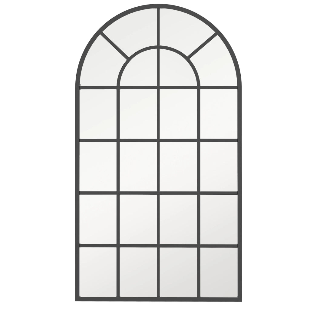 Specchio Decorativo da Parete Moderno ¨C Minimal ¨C Nero 65x110 cm