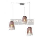 SOSPENSIONE CROMO SPOSTABILE 3 LUCI RAME 1164CR-S3 S-RA