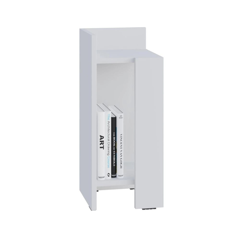 Tavolino comodino di design Elos 25x27x60h sinistro colore bianco