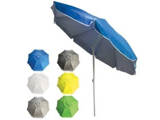 OMBRELLONE DA SPIAGGIA IN POLIESTERE CM.200- - ø cm.200 - bianco - 1 pezzi VETTE