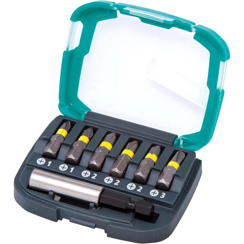 Bit-Box 6 Inserti Impronta a Croce PH 1–3 e Portainserto Wolfcraft