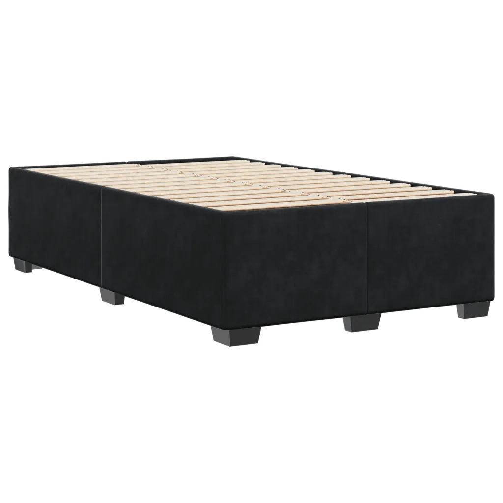 Giroletto senza Materasso Nero 120x190 cm Velluto 3284621