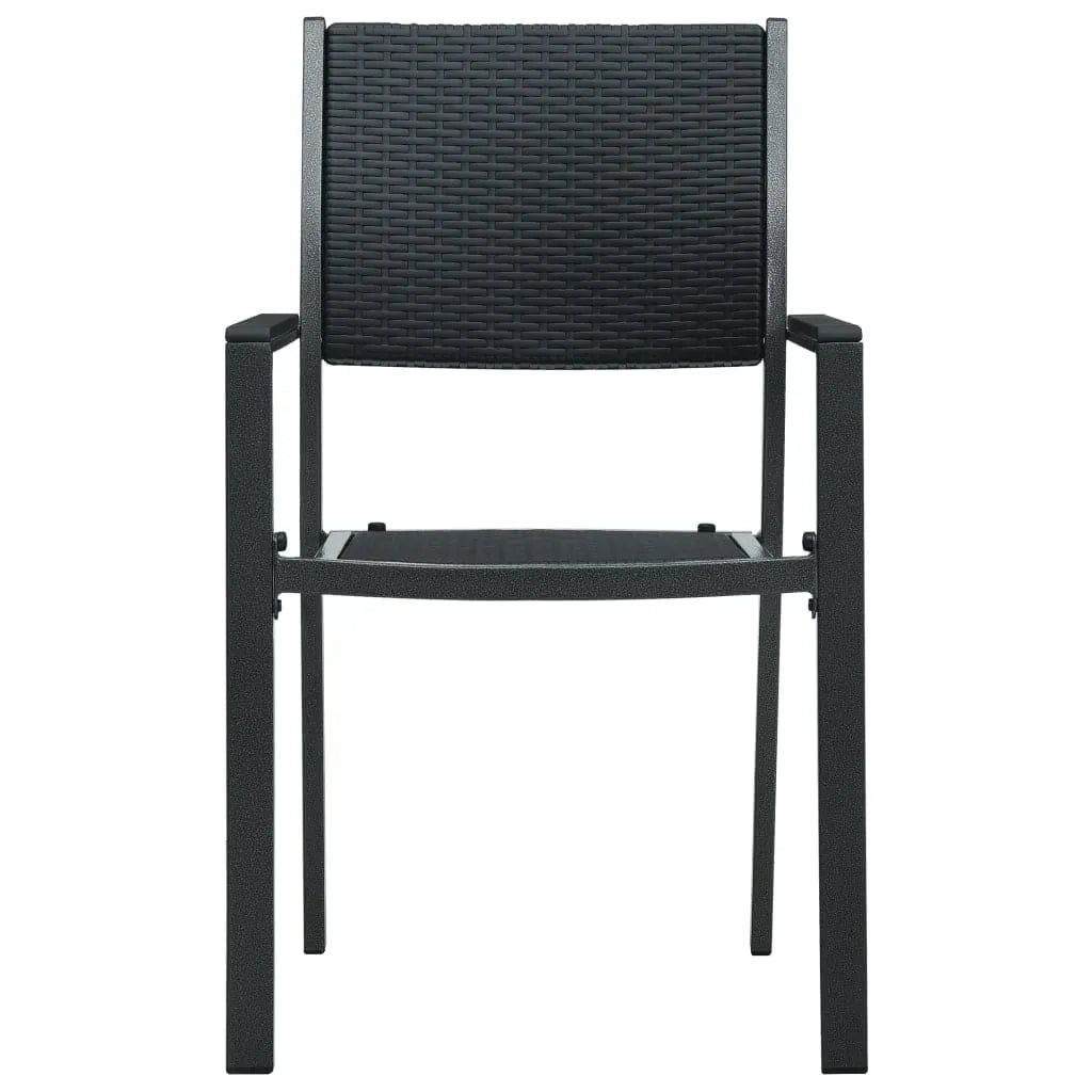 Set da Pranzo da Giardino 3 pz Nero 3099275