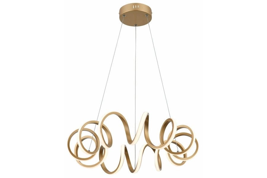 Lampadario LED Reality Loop oro Ø55 40W 4000K 3200lm