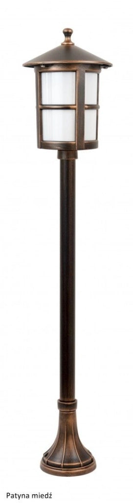 Paletto lampada giardino SU-MA Cordoba 101cm E27 nero IP23