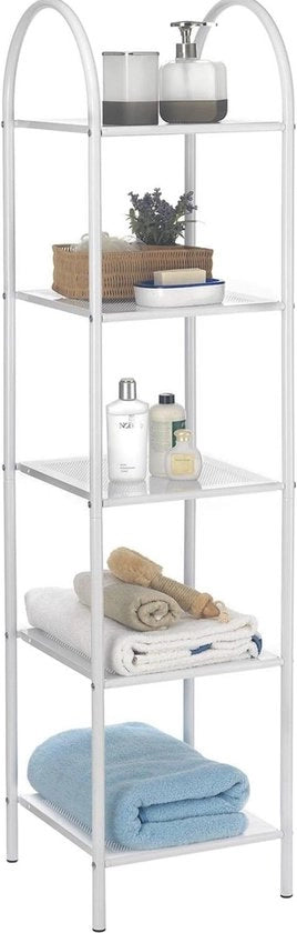 Rack per bagno con 5 pannelli per magazzino e asciugamani asciutti