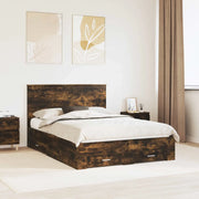Struttura del letto Rovere fumé 140 x 200 cm Legno multistrato 3411300