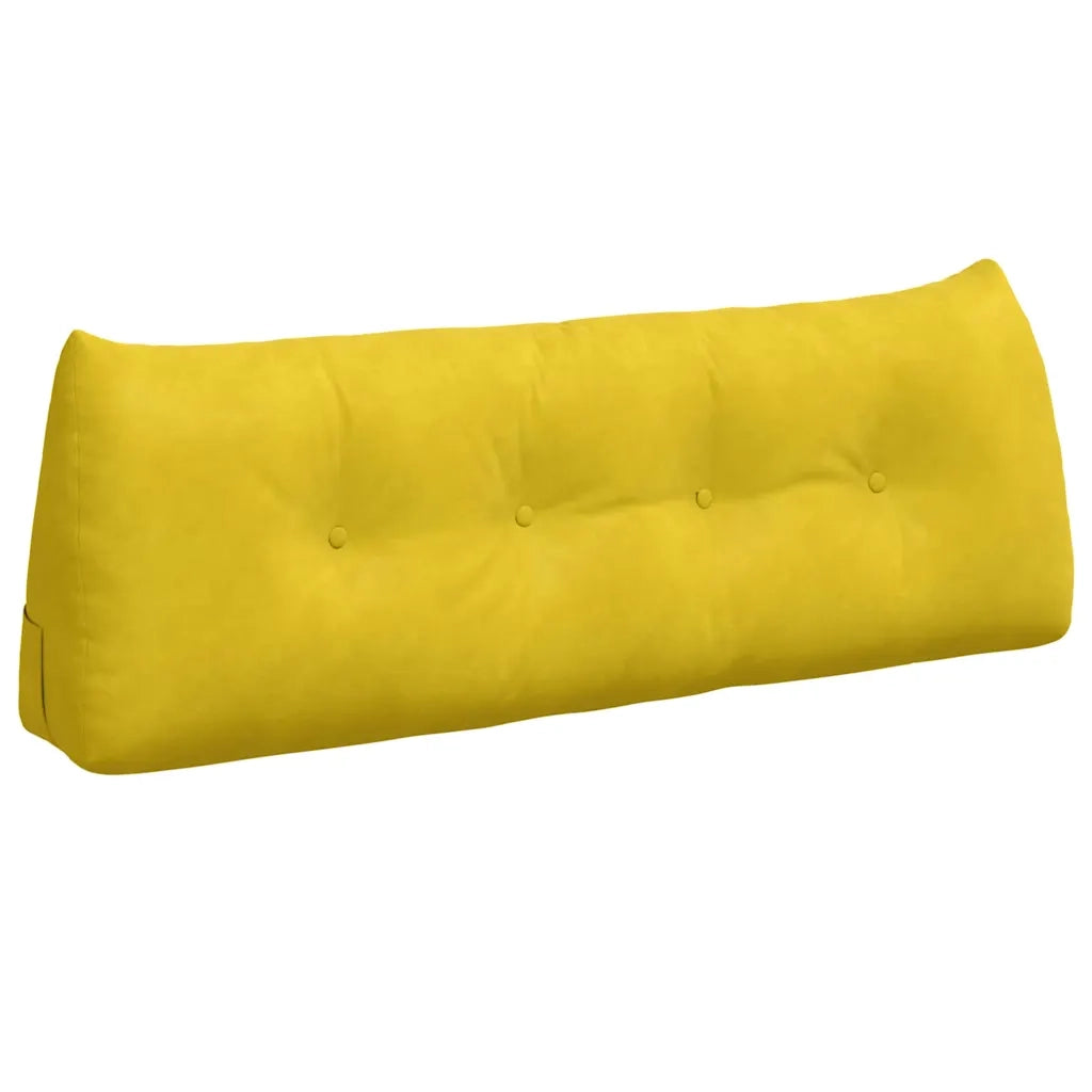 Cuscino per Schiena | Cuscino dorsale Giallo 140 x 24 x 50 cm Velluto
