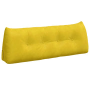 Cuscino per Schiena | Cuscino dorsale Giallo 140 x 24 x 50 cm Velluto