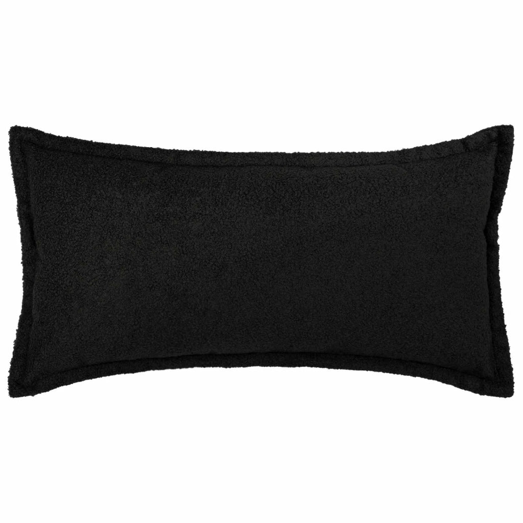 Federa 2 pcs HOUTEN Nero 40 x 70 cm Bouclé 917846