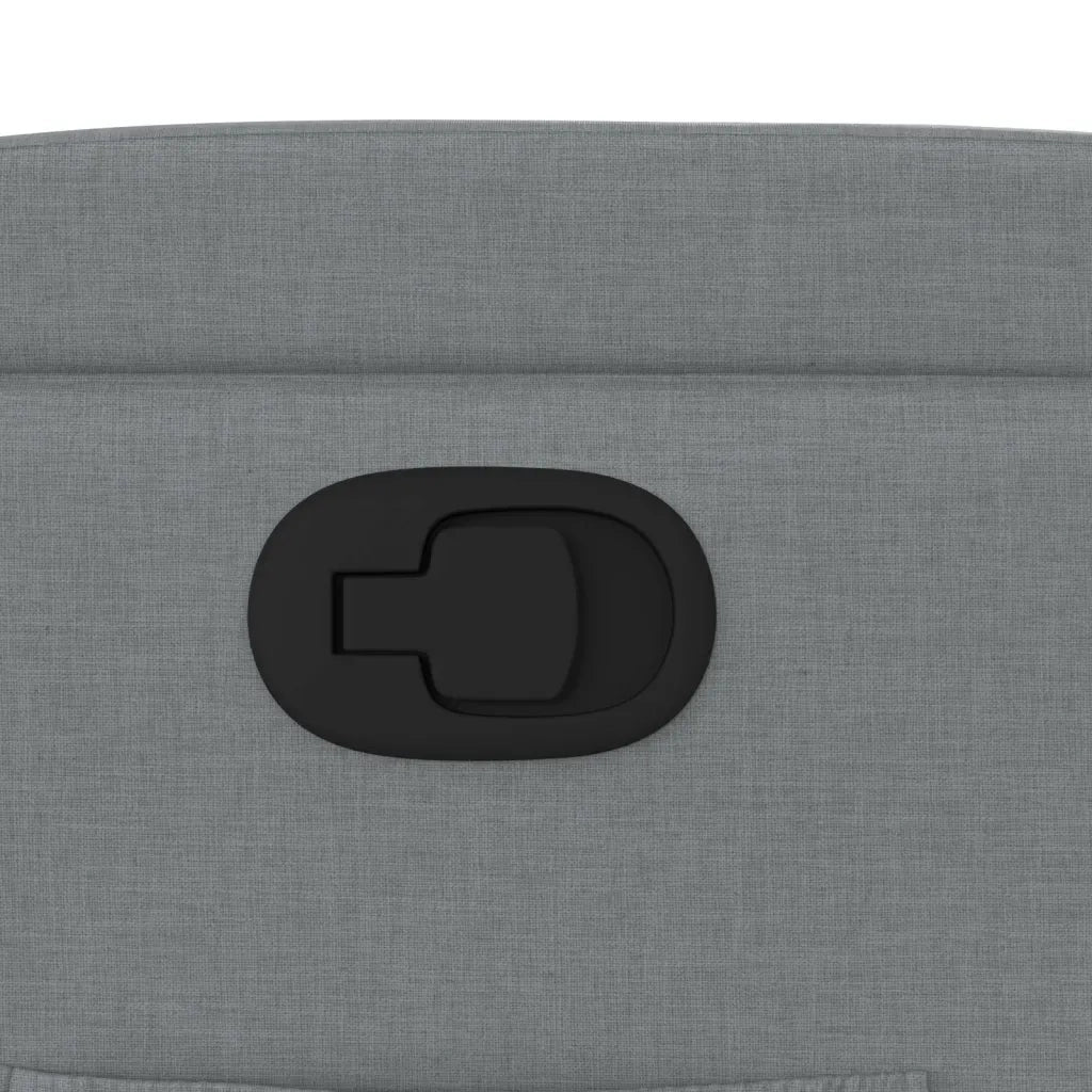 Poltrona reclinabile in tessuto grigio chiaro 3205508