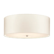 Plafoniera rotonda 66cm 5xE27 cromo Fletcher Flush