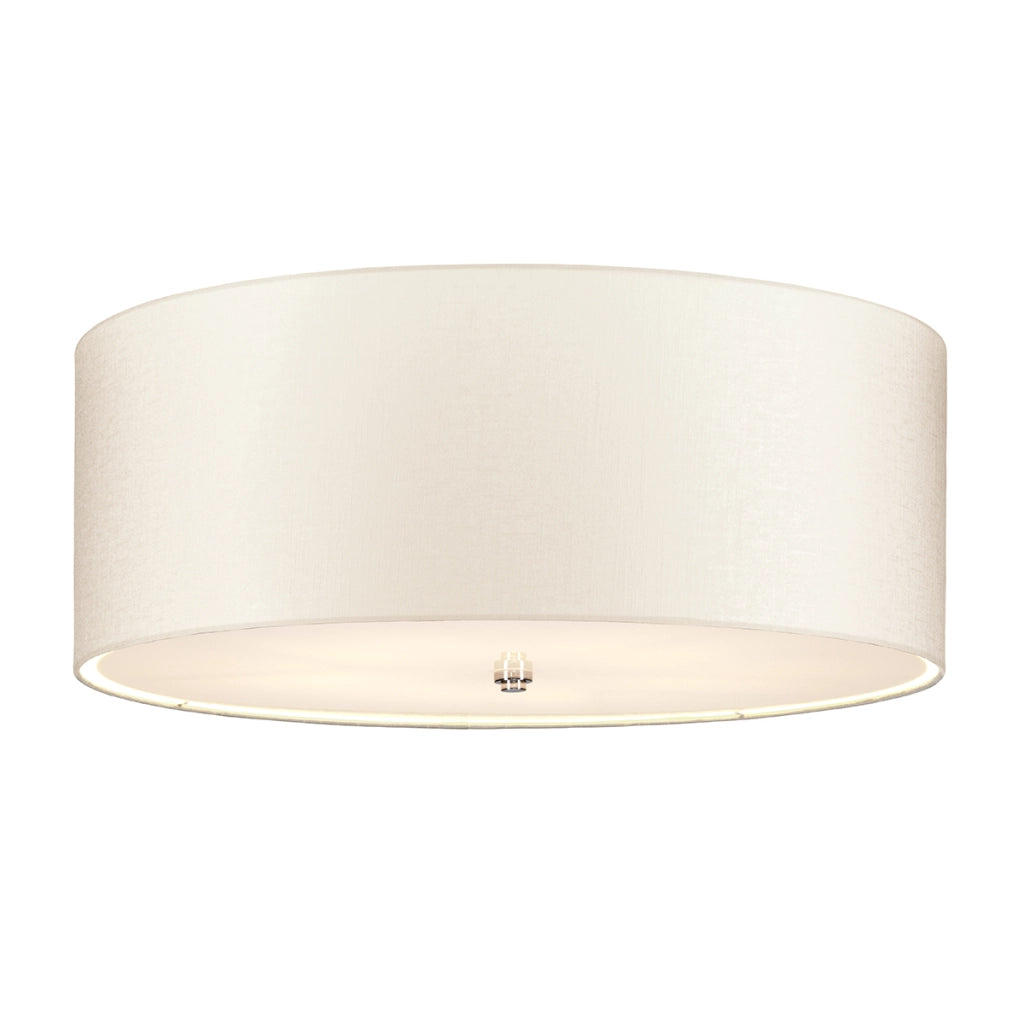 Plafoniera rotonda 66cm 5xE27 cromo Fletcher Flush
