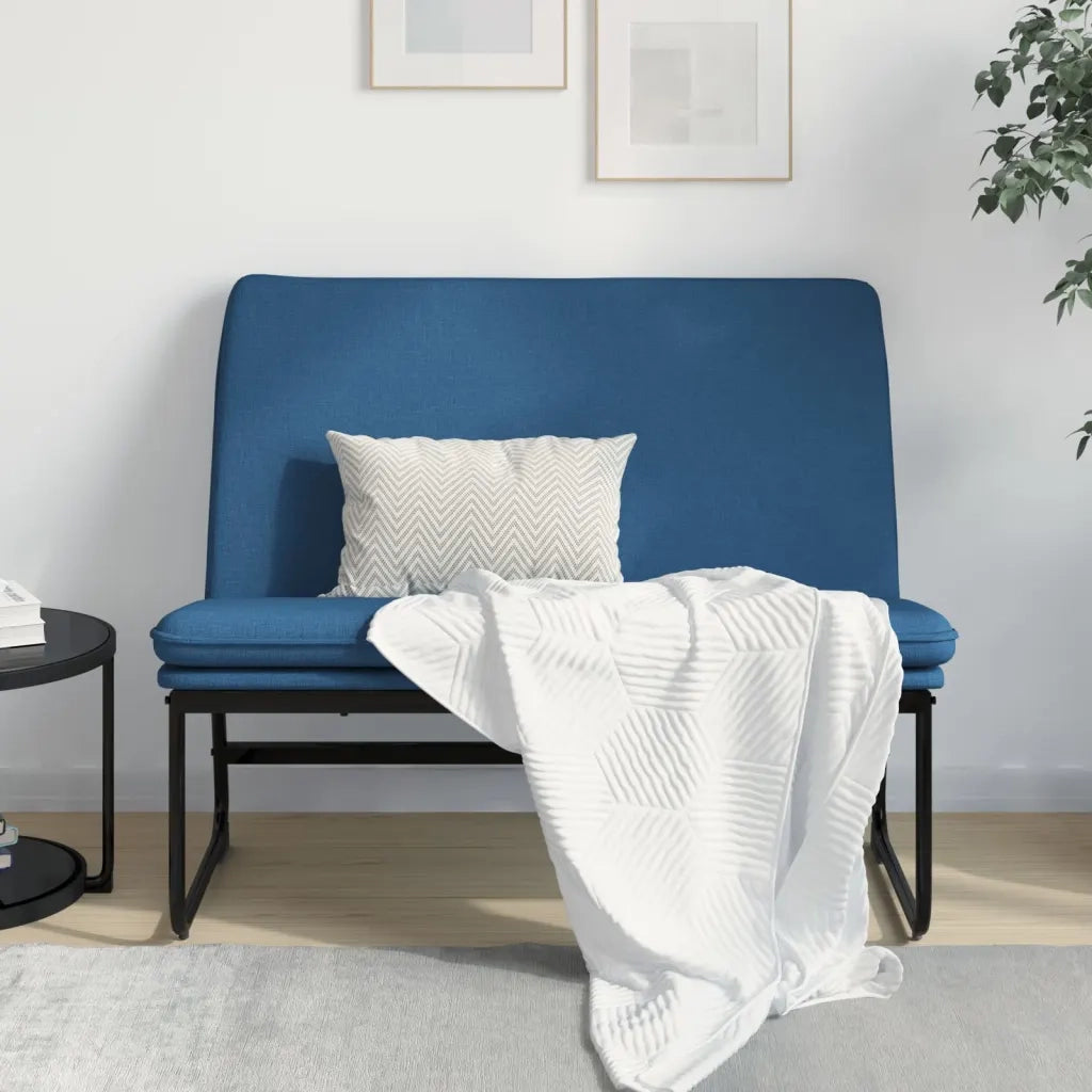 Panca Blu 100x75x76 cm in Tessuto 351328