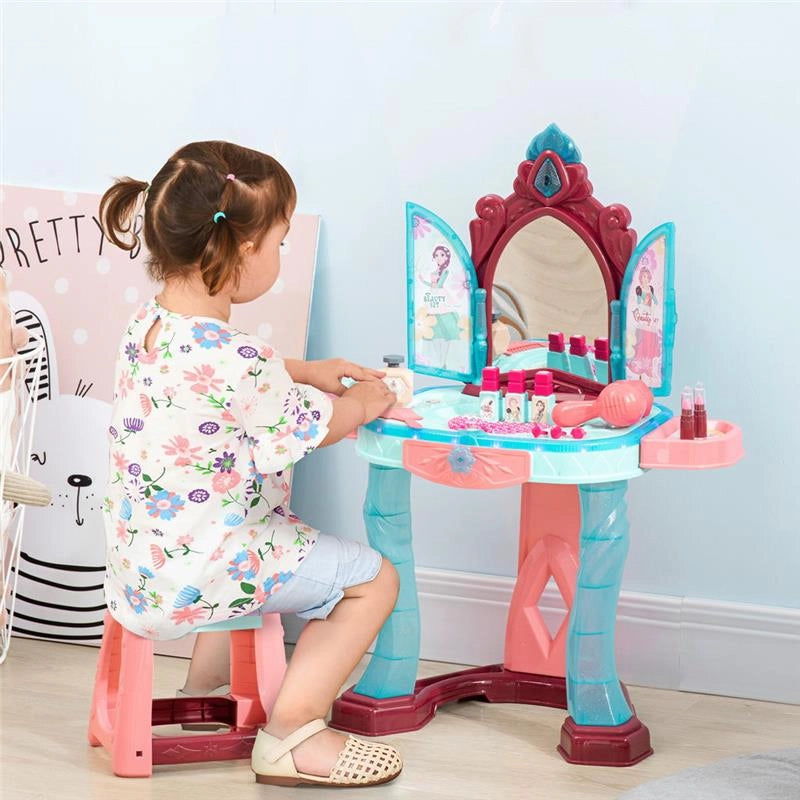 SET TOELETTA CON SGABELLO PER BAMBINI DA 3-6 ANNI CON LUCI MUSICA E ACCESSORI