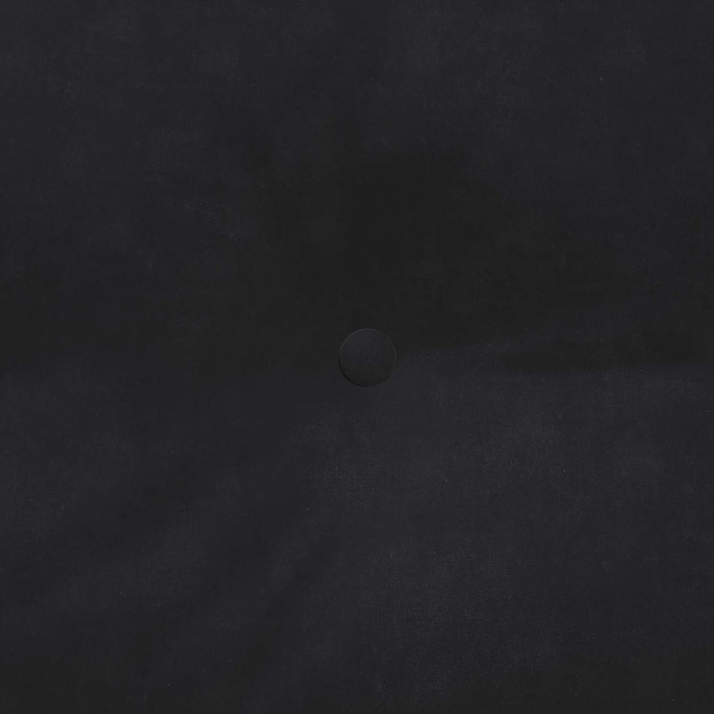 Cuscino per Schiena Nero 100 x 24 x 50 cm Velluto 42014464