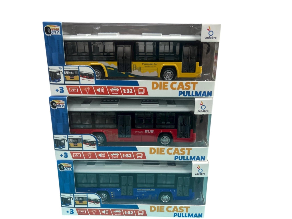 DIE CAST PULLMAN con Luce e Suono Colore Casuale - Cadabra - Eta 3+
