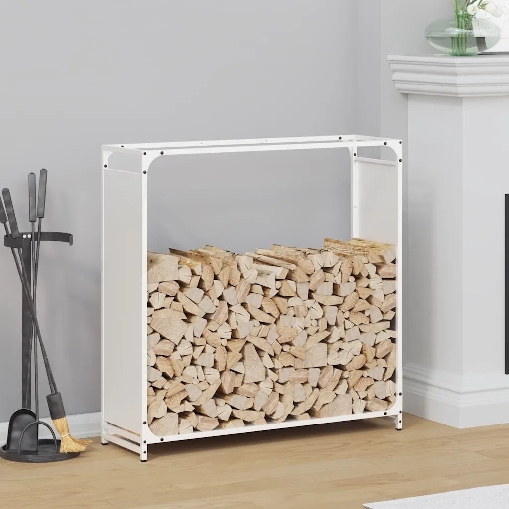 Rastrelliera per Legna da Ardere Bianca 90x28x90 cm CFW6824941