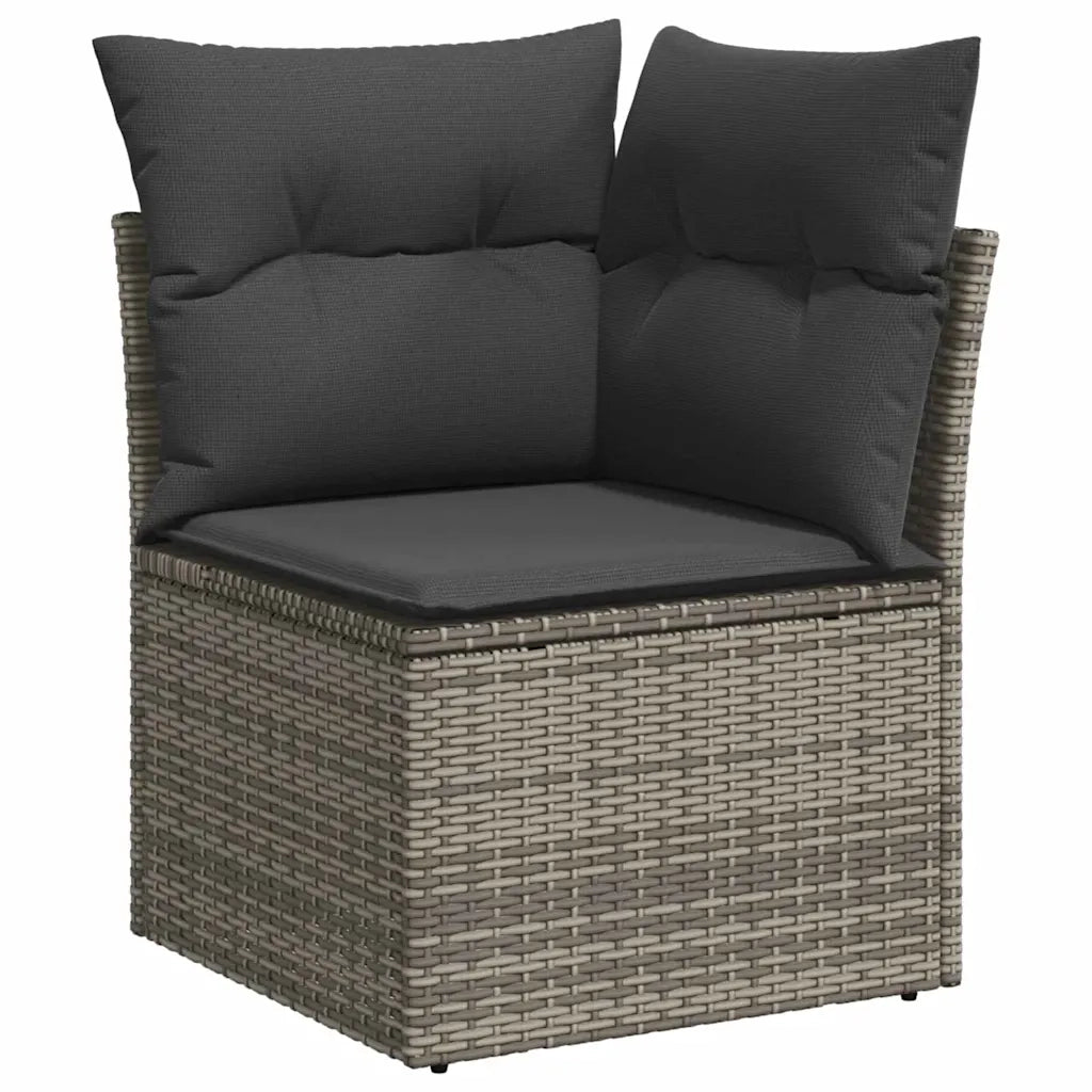 Set di divani con cuscino con cuscino 9 pcs Grigio polyrattan 3346659