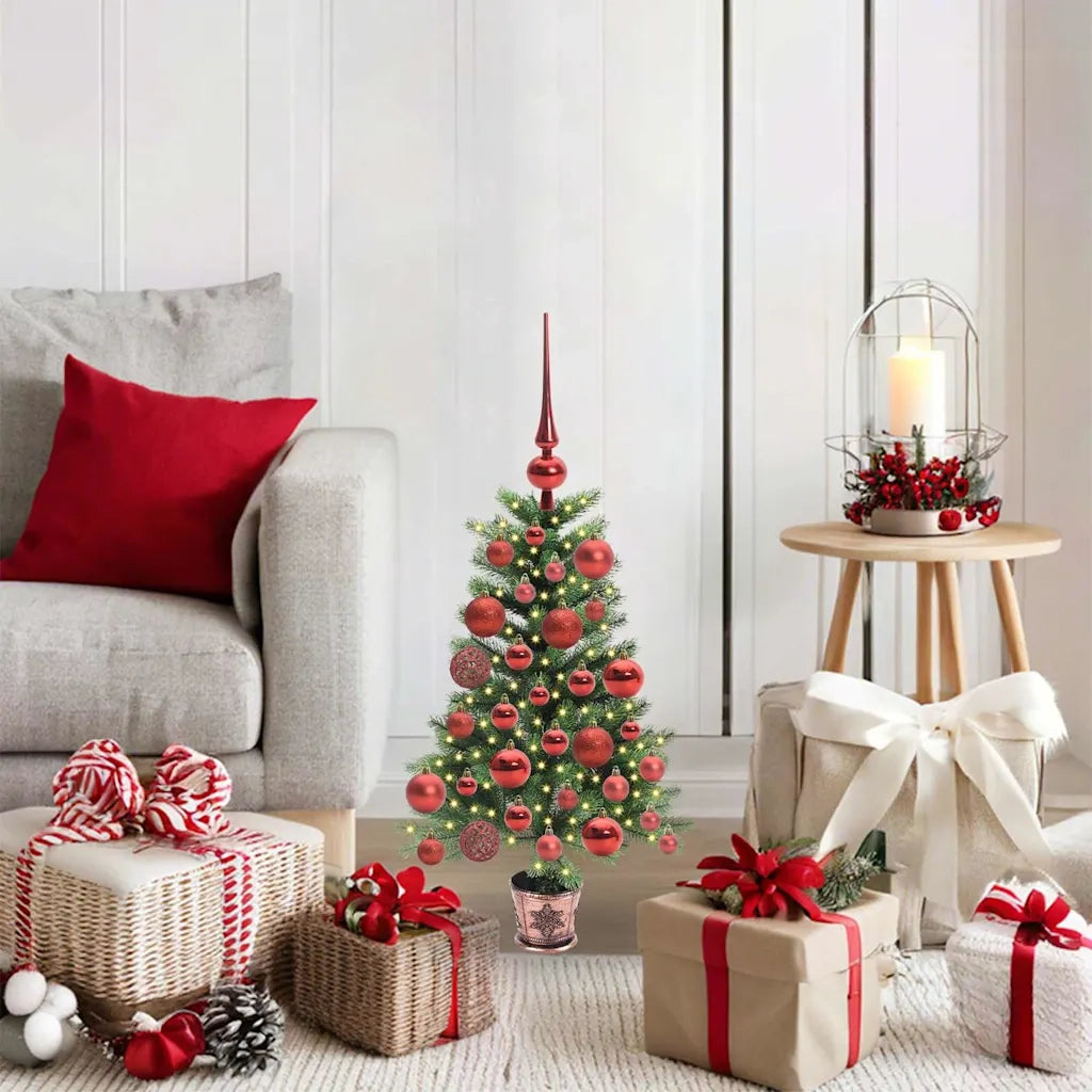 Albero di Natale con 150 LED con supporto Verde 65 cm PE 3396291
