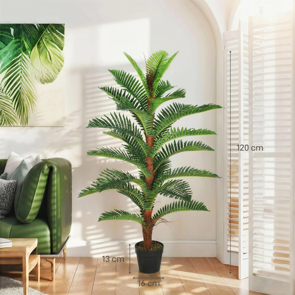 Palma Artificiale 120 cm ¨C Minimal ¨C Verde con vaso in plastica