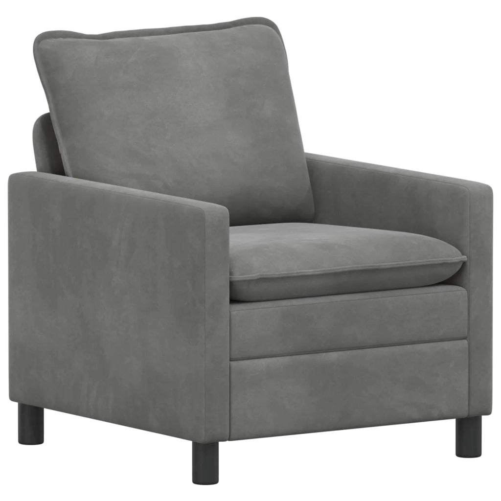 Set di divani 2 pcs Grigio Scuro Velluto 3417068