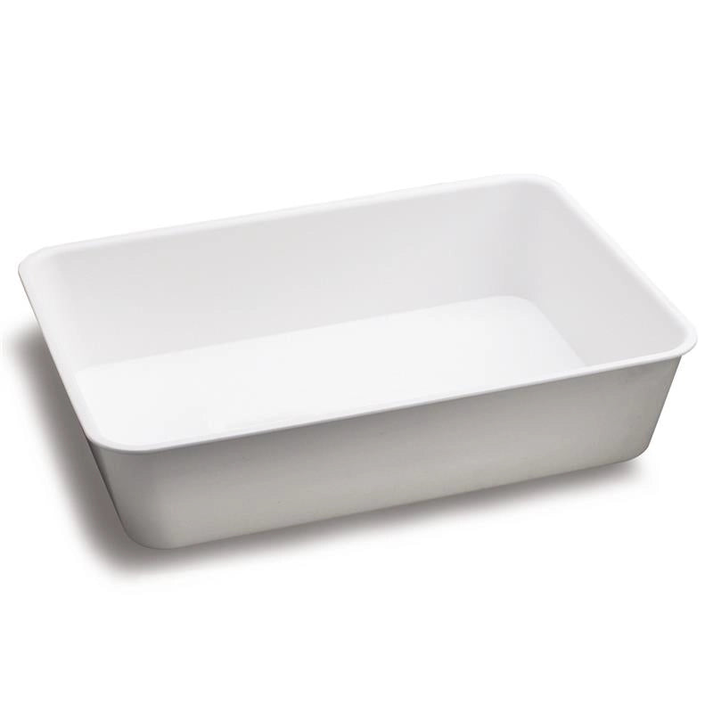 KIT SET 2 PZ VASSOIO MULTIUSO IN PLASTICA CATERING DI COLORE BIANCO