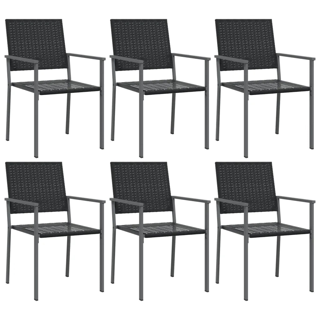 Set da Pranzo da Giardino 7 pz in Polyrattan e Acciaio 3187008