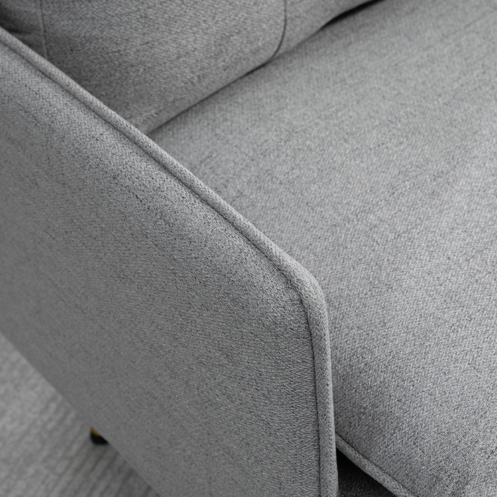 Poltrona Moderna con Braccioli ¨C Minimal ¨C Grigio 76x68x80 cm