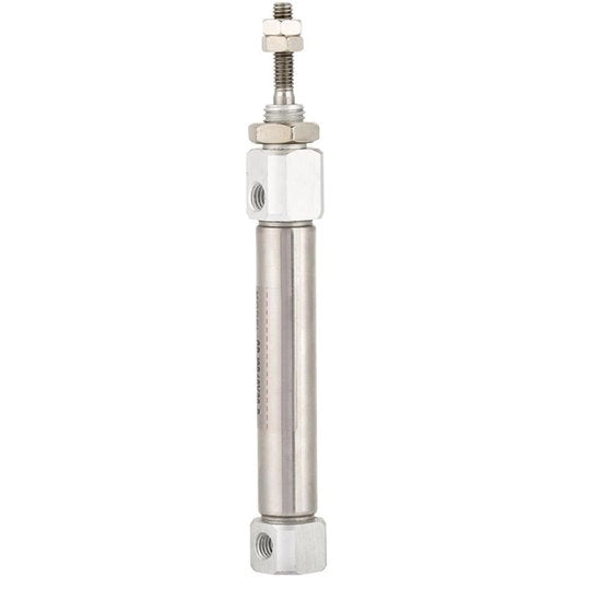 Cilindro Pneumatico Bifunzionale - Diametro Cilindro 10 mm - Percussione 30 mm - Acciaio Inossidabile - Alta Potenza - Dimensioni Compresse - Cilindro Ad Aria