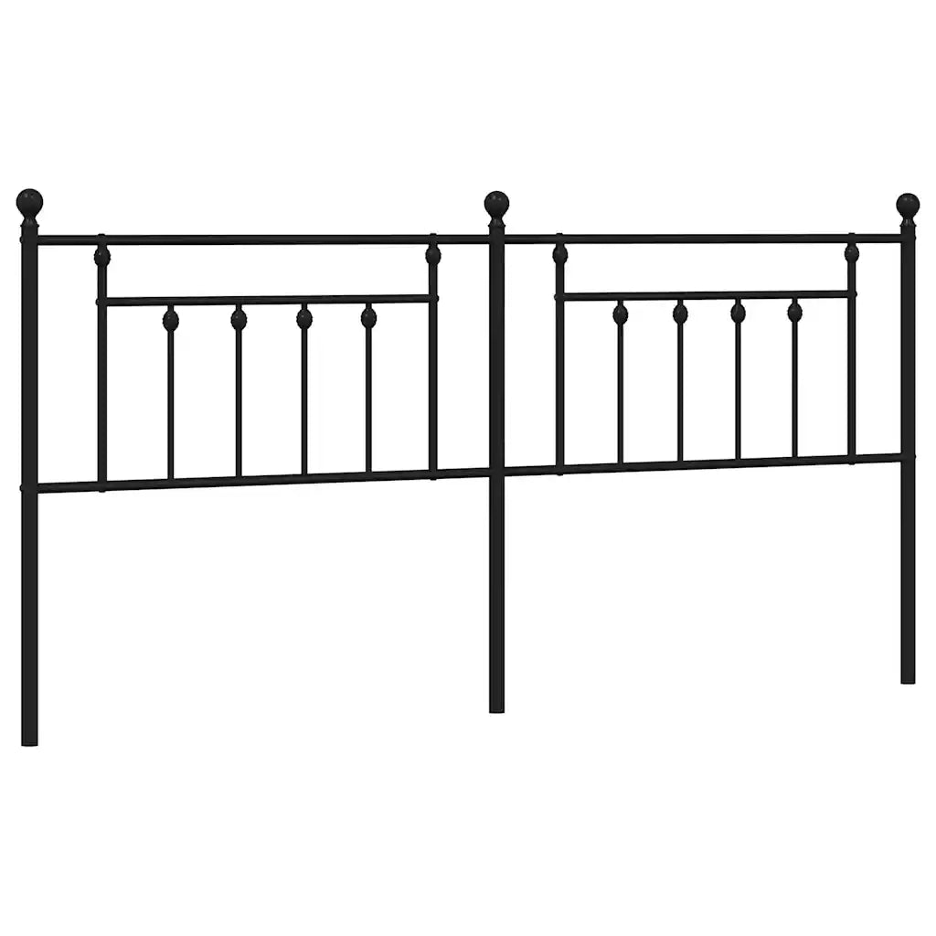 Testiera-Testata del letto in Metallo Nero 193 cm