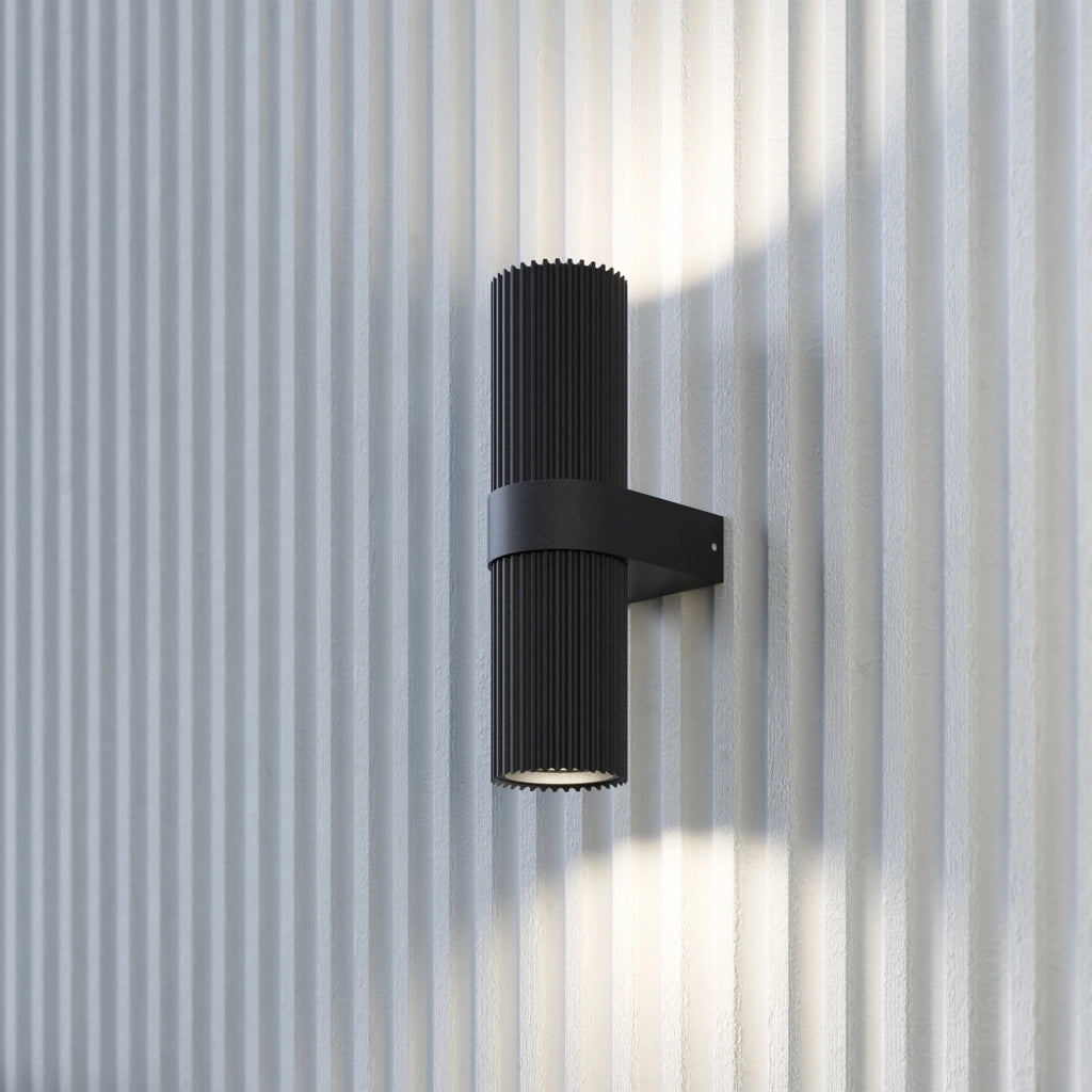 Maytoni applique moderna Dynamics 2 luci GU10 nero alluminio