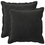 Federa 2 pcs HOUTEN Nero 30 x 30 cm Velluto 915775