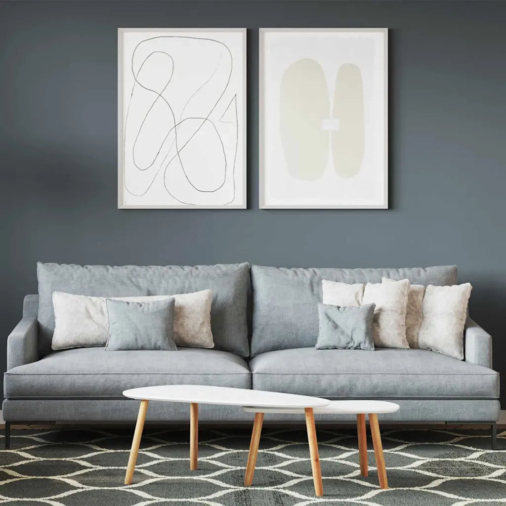 Pittura murale Grigio 2,5 L Stampa da parete 4008517