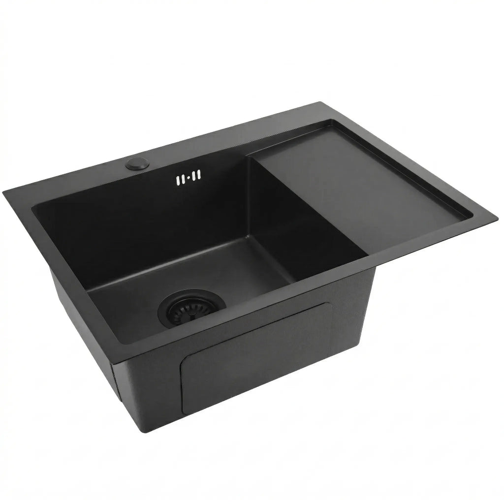 Lavello In Acciaio Fin Black senza rubinetto da cucina