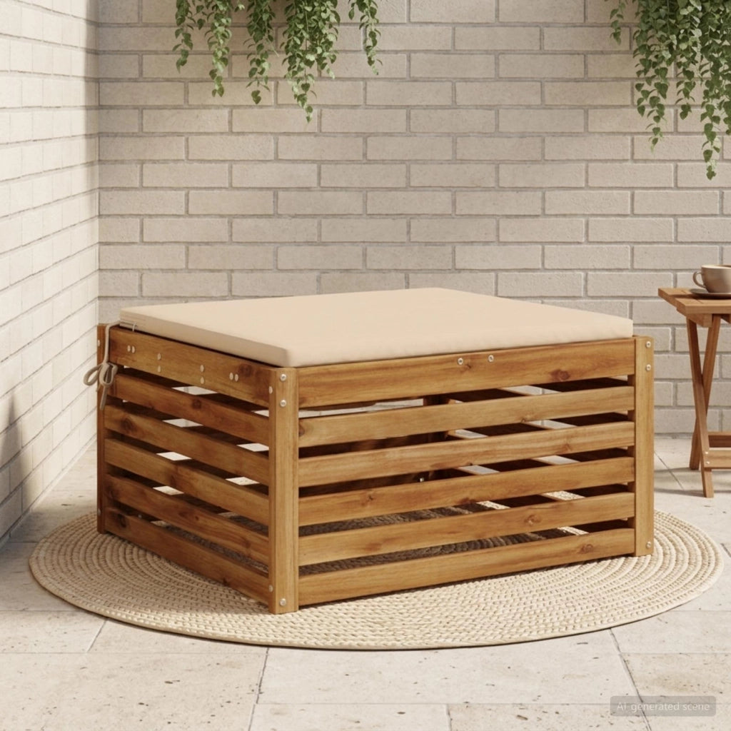 Cuscino per Sedia in Unico Pezzo SOEST 100% Poliestere Crema 944955
