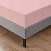 Lenzuolo Sotto Con Angoli Elastici 100% Puro Cotone  Rosa - Una piazza e mezza