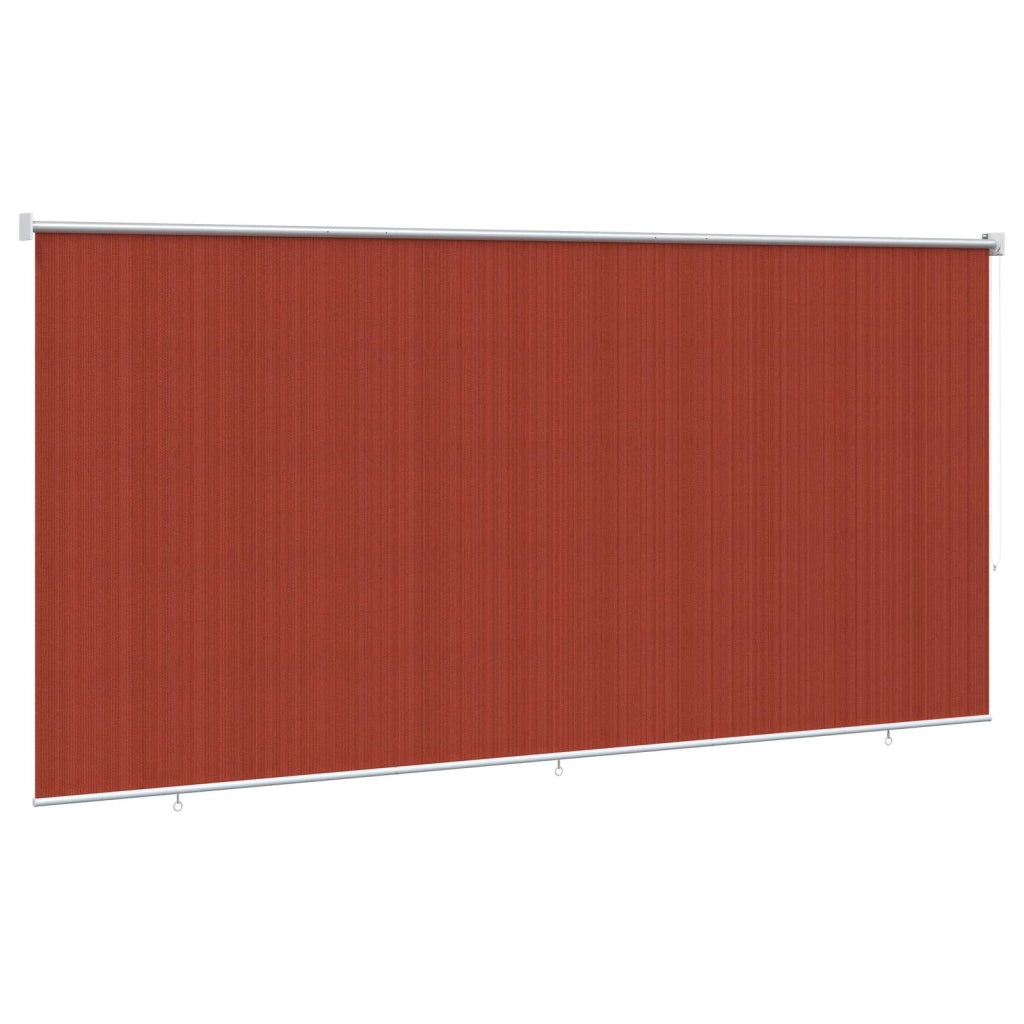 Tenda a Rullo Esterno Blocco UV 90% Terracotta 350 x 140 cm 42035997