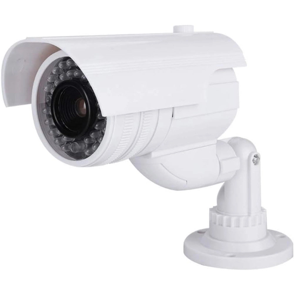 Trade Shop - Telecamera Finta Dummy Con Led Ir Lampeggiante Camera Videosorveglianza Staffa -