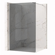 Parete Doccia Rea Flexi Grey / Chrome 140