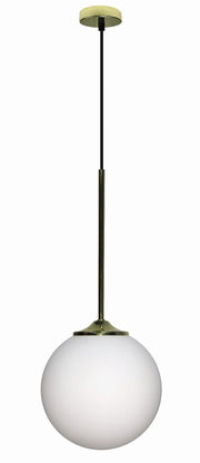 Lampada a sospensione Candellux Glasgow vetro bianco E27