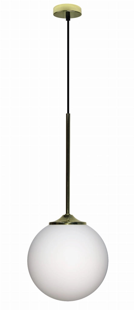 Lampada a sospensione Candellux Glasgow vetro bianco E27