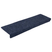 Tappetini per scale autoadesivi 20 pz 65x21x4 cm Antracite Bordo rettangolare 3365720